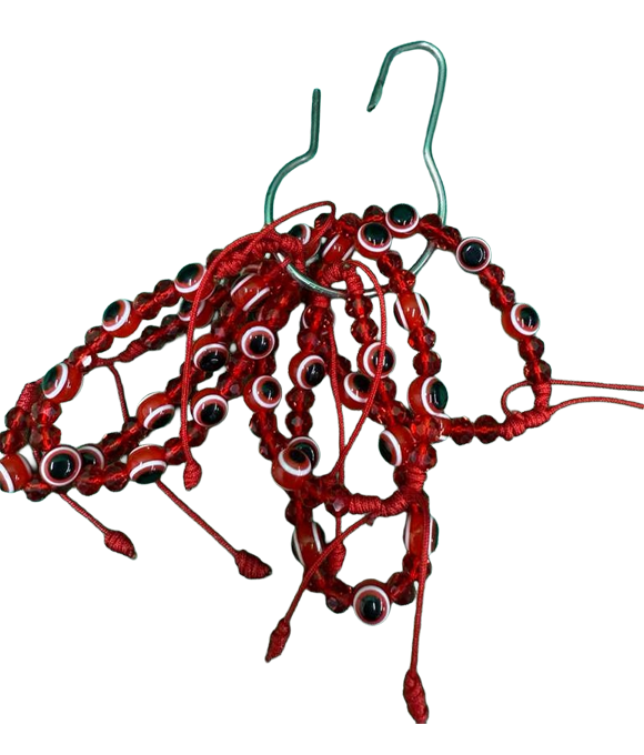 Pulseras de Ojo Turco Rojo