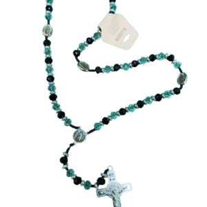Rosario de la Virgen de Guadalupe Azul y Negro